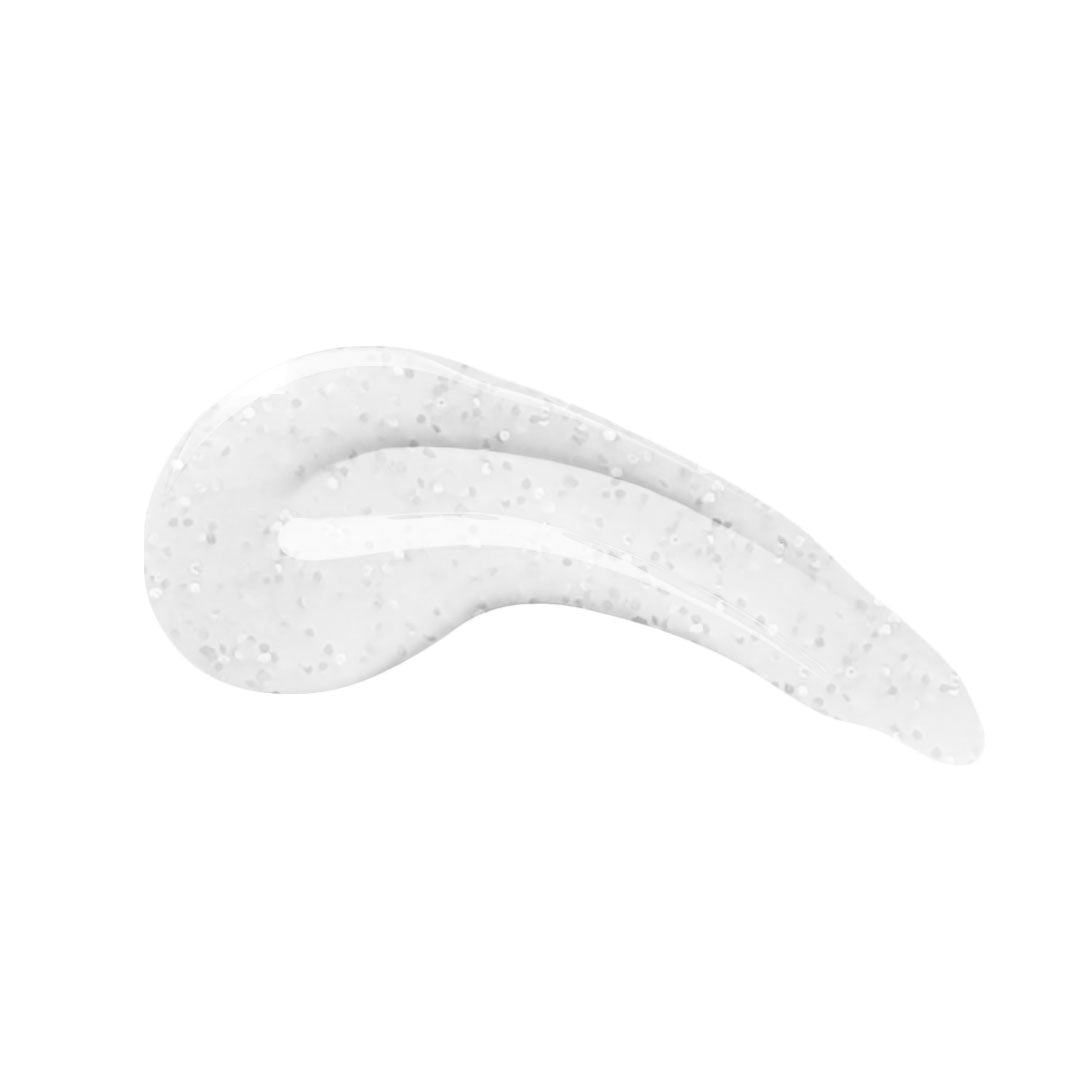 en Vogue Lac It! Frosty clear base packed with tiny silver microglitters UV/LED gel nail polish for professional nails and extensions swatch Main image