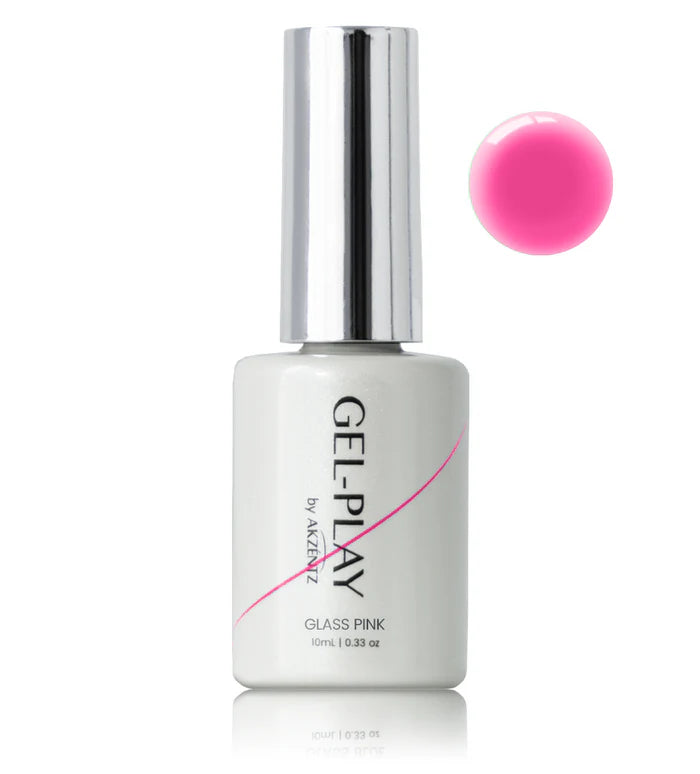 Akzentz Gel Play Glass Series PINK - 10ml Bottle