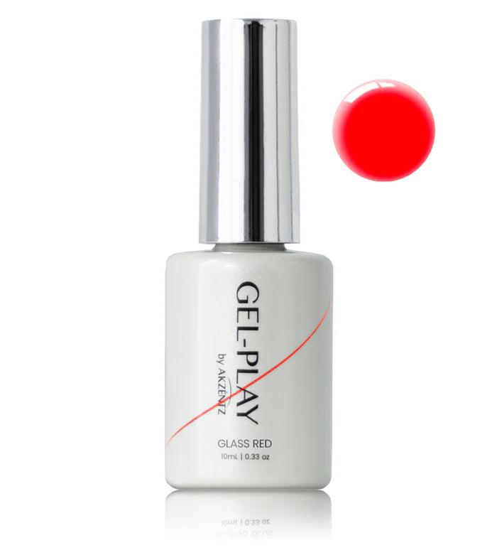 Akzentz Gel Play Glass Series RED - 10ml Bottle