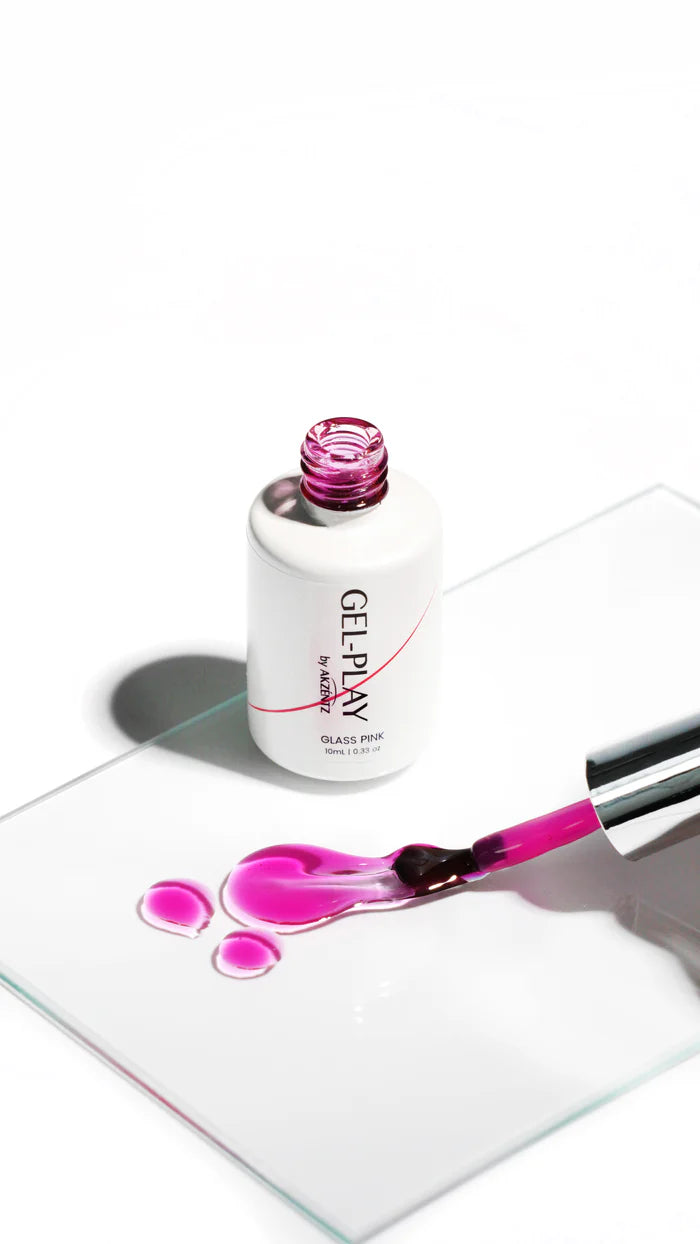 Akzentz Gel Play Glass Series PINK - 10ml Bottle