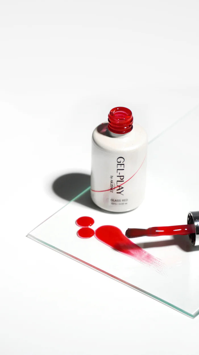 Akzentz Gel Play Glass Series RED - 10ml Bottle