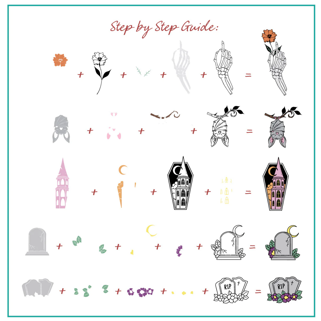 Cozy Crypt (CjSH-94) -  CJS Medium Stamping Plate