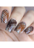 Pretty In Plaid 4 - Uber Chic Stamping Plate