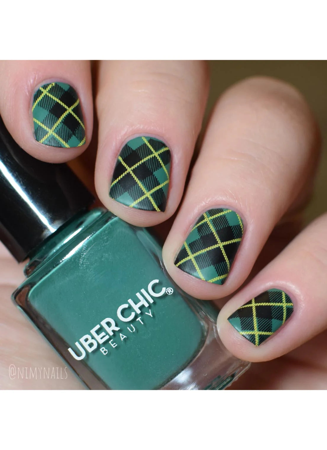 Pretty In Plaid 4 - Uber Chic Stamping Plate