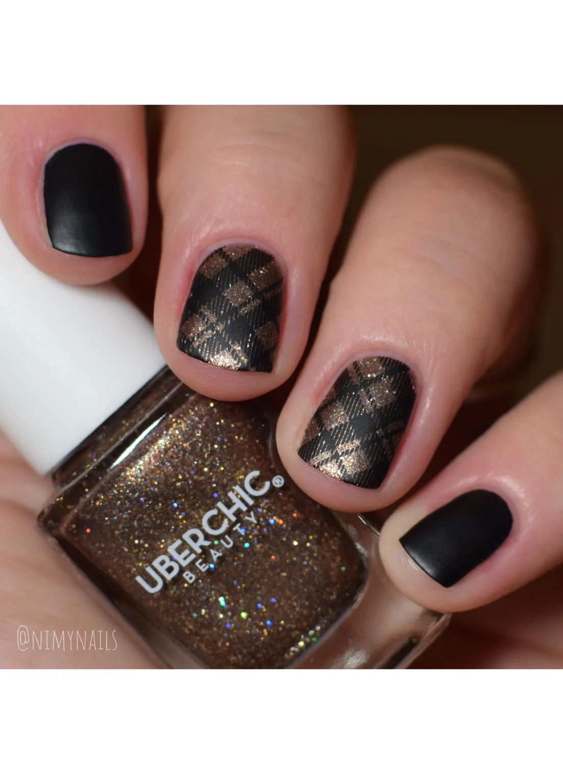 Pretty In Plaid 4 - Uber Chic Stamping Plate