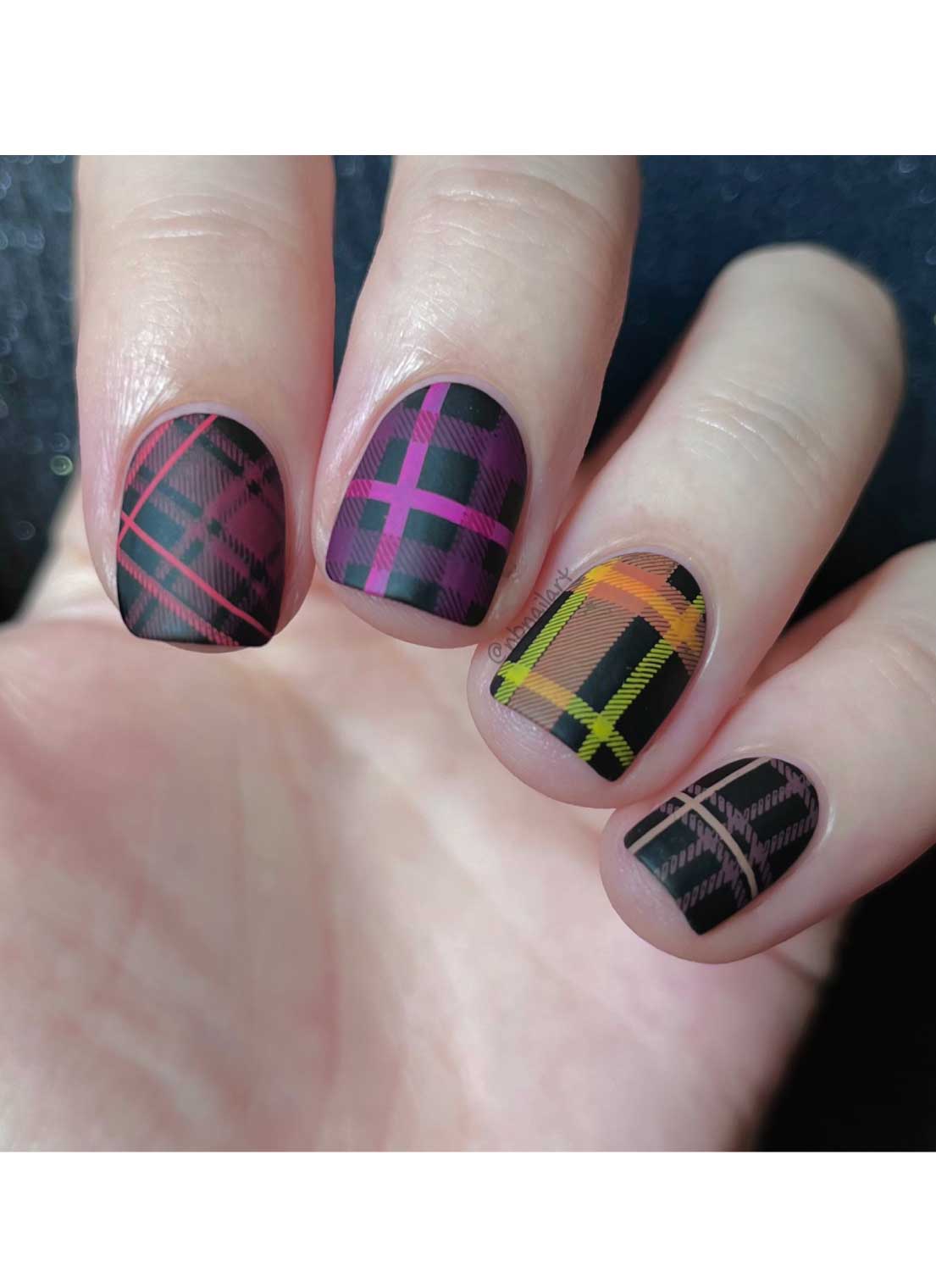 Pretty In Plaid 4 - Uber Chic Stamping Plate