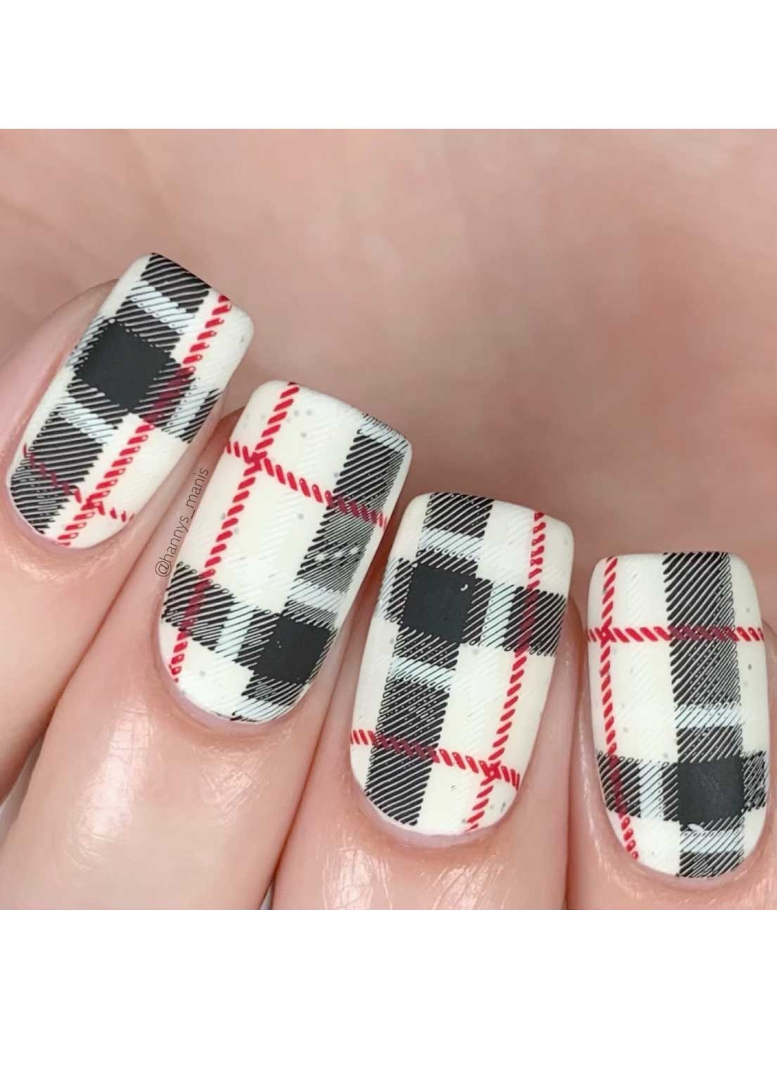 Pretty In Plaid 4 - Uber Chic Stamping Plate