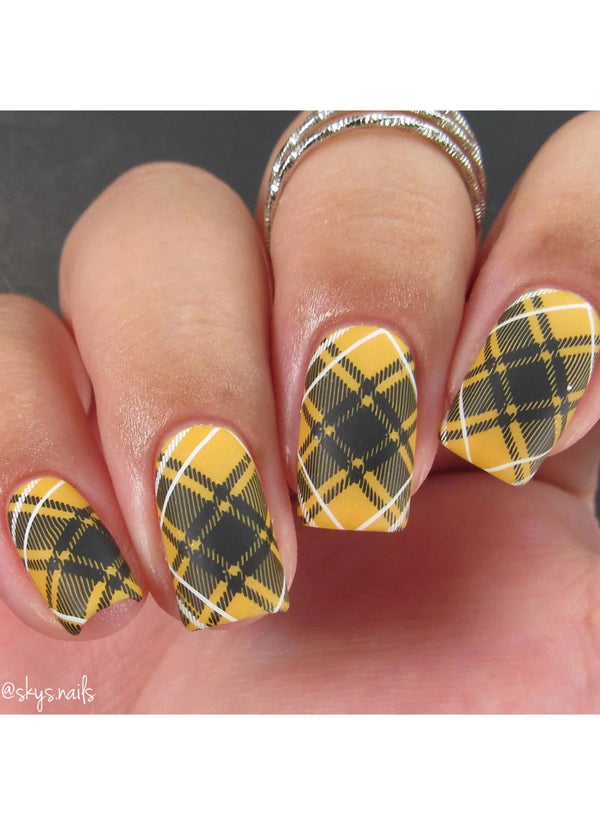 Pretty In Plaid 4 - Uber Chic Stamping Plate