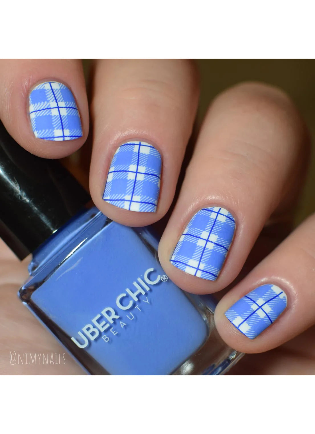 Pretty In Plaid 4 - Uber Chic Stamping Plate