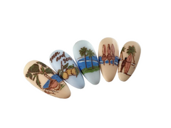 Coastal Living (CjS-413) Etched Nail Art Stamping Plate - Clear Jelly Stamper Plate