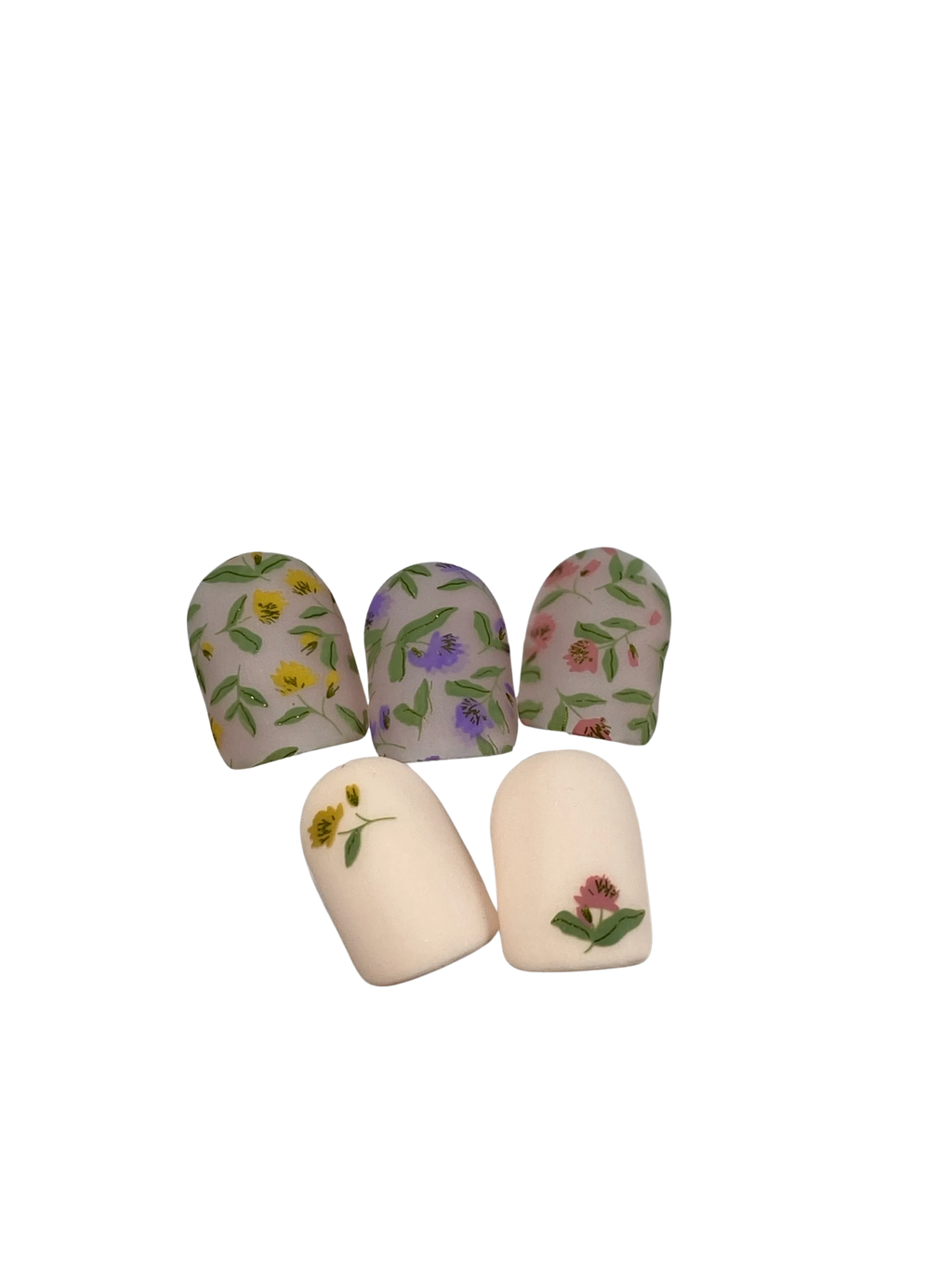 Petals in Pattern (CjS-409)  - Etched Nail Art Stamping Plate - Clear Jelly Stamping Plate