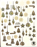 Pasties - Christmas Gold Ornaments 023