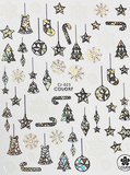Pasties - Holo Ornaments GOLD 023