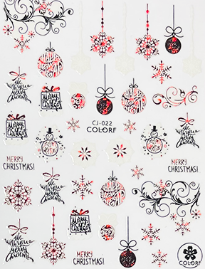 Pasties - Holo Ornaments Red 022 Main image