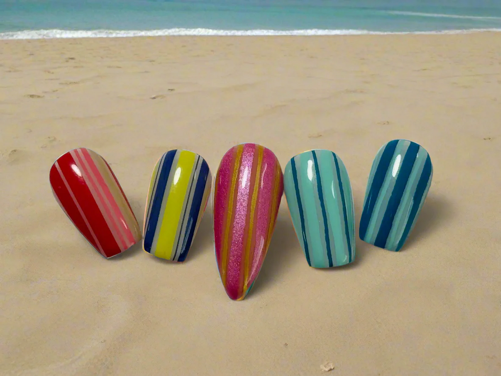 Cabana Stripes (CjS-388)  -  Clear Jelly Stamping Plate