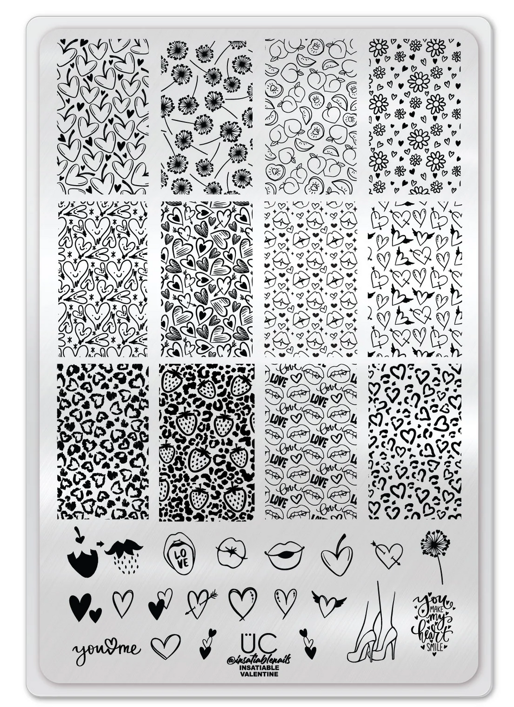 Insatiable Valentine - Uber Chic Stamping Plate