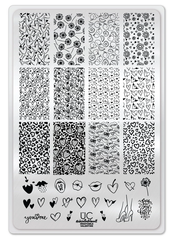 Insatiable Valentine - Uber Chic Stamping Plate