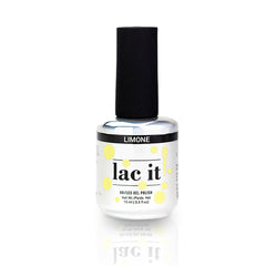 en Vogue Lac It! Limone rich pastel yellow crème UV/LED gel nail polish for professional nails and extensions bottle