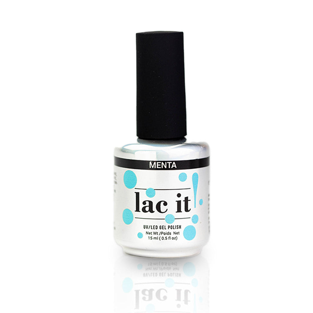 en Vogue Lac It! Menta aqua crème UV/LED gel nail polish for professional nails and extensions bottle