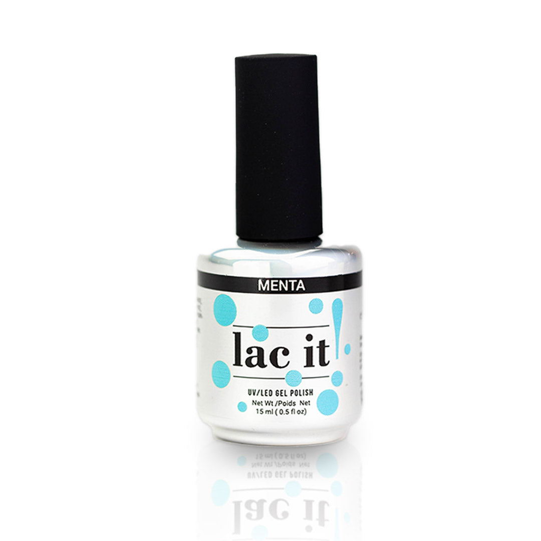 en Vogue Lac It! Menta aqua crème UV/LED gel nail polish for professional nails and extensions bottle