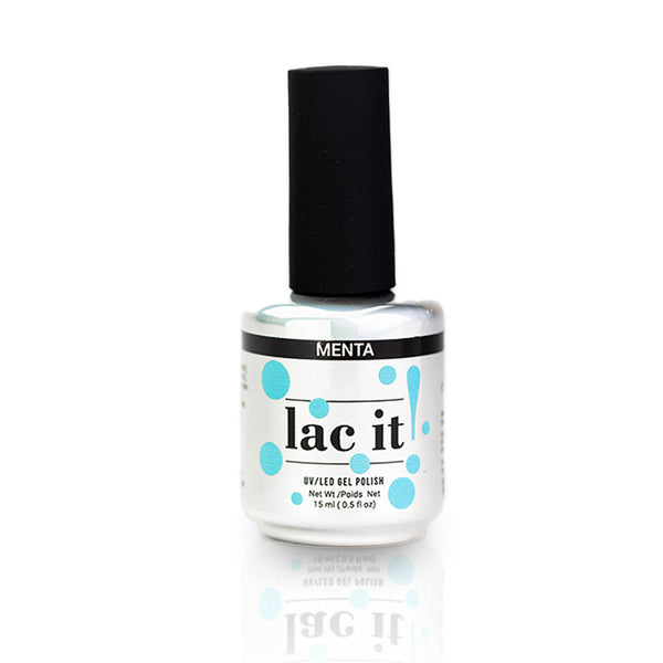 en Vogue Lac It! Menta aqua crème UV/LED gel nail polish for professional nails and extensions bottle