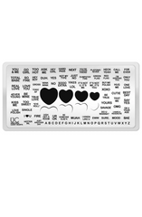 Candy Hearts- Uber Chic Mini Stamping Plate