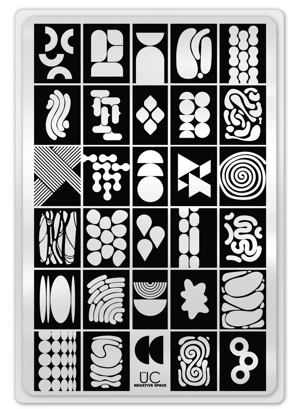 Negative Space - Uber Chic Stamping Plate