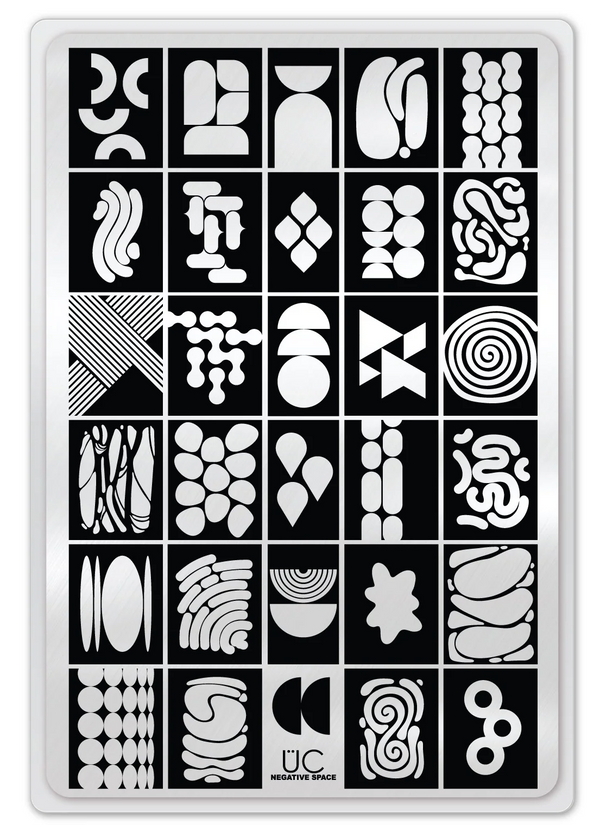 Negative Space - Uber Chic Stamping Plate