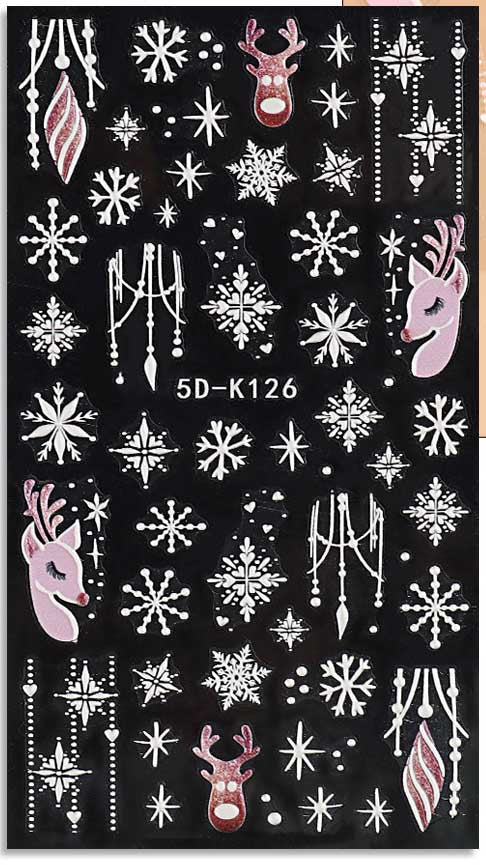 5D Textured Decals - SNOWFLAKE K126 Main image