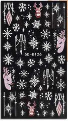 5D Textured Decals - SNOWFLAKE K126