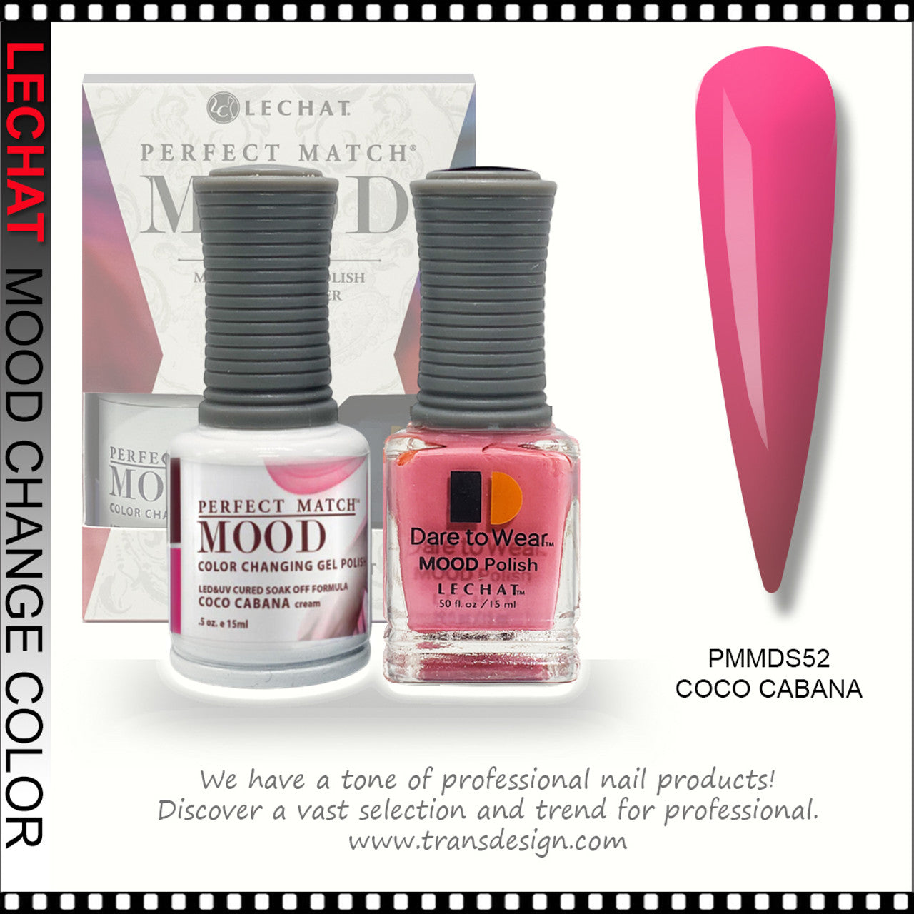 Coco Cabana Mood Polish DUO - Gel Polish & Lacquer PMMDS52 Secondary image