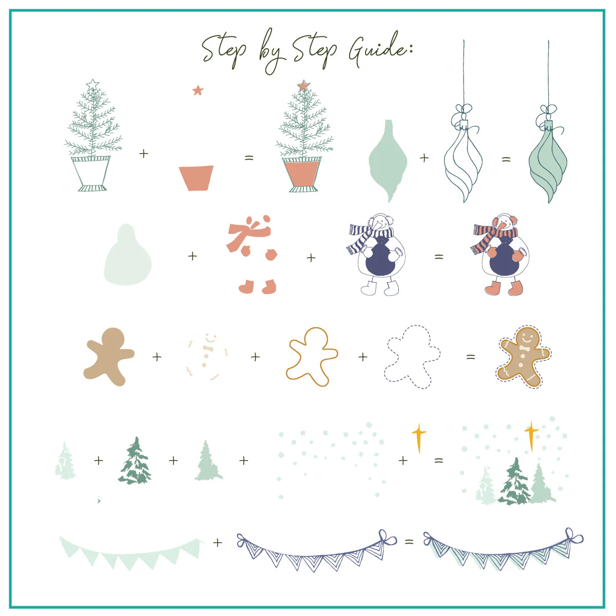 Patchwork Holiday (CjSC-75) - Medium Clear Jelly Stamping Plate