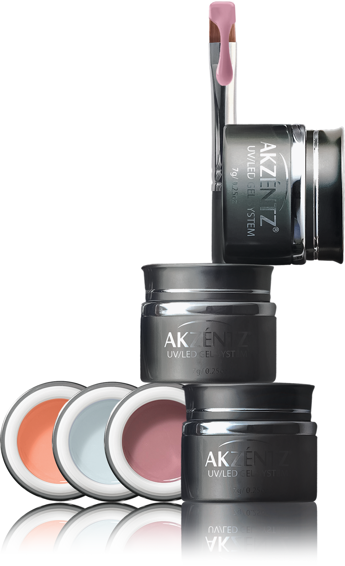 Enhance SHADES - Akzentz Pro-formance LED Hard Gel - Soft Pink