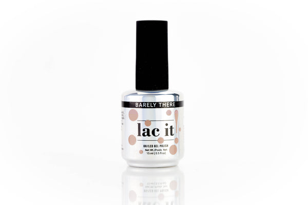 en Vogue Lac It! Barely There light mauve crème UV/LED gel nail polish for professional nails and extensions bottle