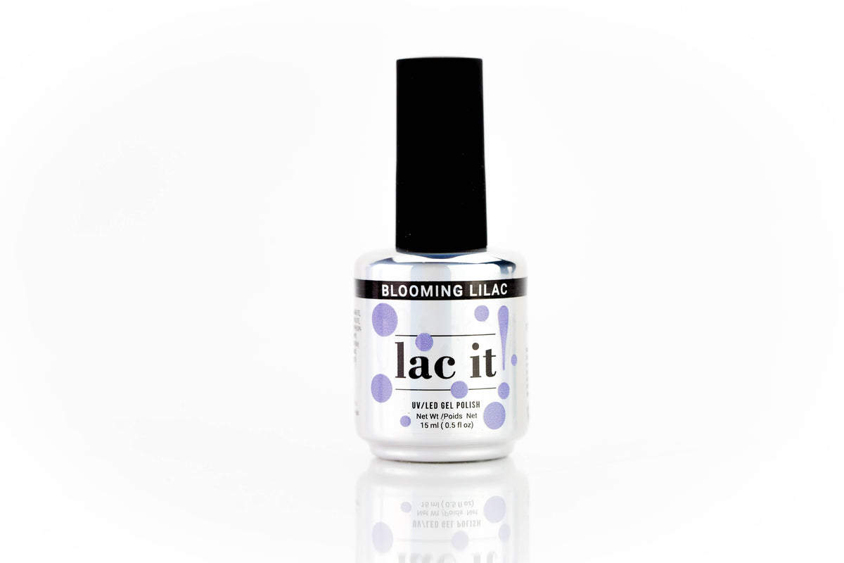 en Vogue Lac It! Blooming Lilac rich, cool-toned lavender crème UV/LED gel nail polish for professional nails and extensions bottle