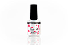 en Vogue Lac It! Dragon fruit bright, almost neon watermelon pink crème UV/LED gel nail polish for professional nails and extensions bottle