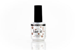 en Vogue Lac It! Feelin' Bubbly metallic champagne/rose gold shimmer UV/LED gel nail polish for professional nails and extensions bottle