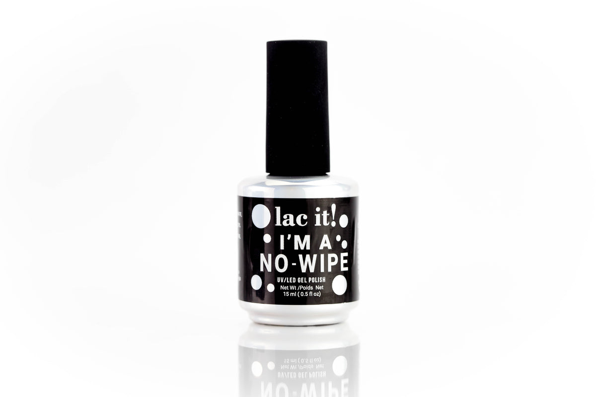 en Vogue Lac It! I'm A No-Wipe soak-off top coat with a high gloss shine. UV/LED gel polish in a brush bottle Main image