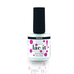 en Vogue Lac It! Rogue pink/purple orchid crème UV/LED gel nail polish for professional nails and extensions bottle