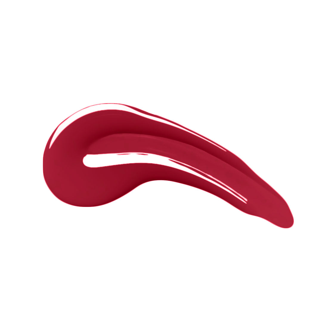 en Vogue Lac It! Roxanne true red crème with cool/blue undertones UV/LED gel nail polish for professional nails and extensions swatch