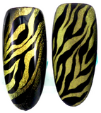 Metallic Golden Cats Eye Gel Polish - Blue Amber Nails 15ml Each