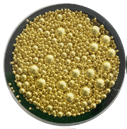 Bullion Beads - Multiple Sizes in Each Jar - GOLD Main image