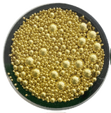 Bullion Beads - Multiple Sizes in Each Jar - GOLD