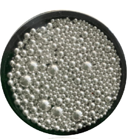 Bullion Beads - Multiple Sizes in Each Jar - SILVER Main image