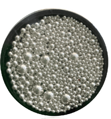 Bullion Beads - Multiple Sizes in Each Jar - SILVER