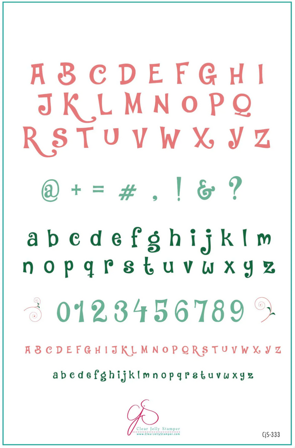 Alphabet - Jungle Boogie (CJS-333) - Clear Jelly Stamping Plate