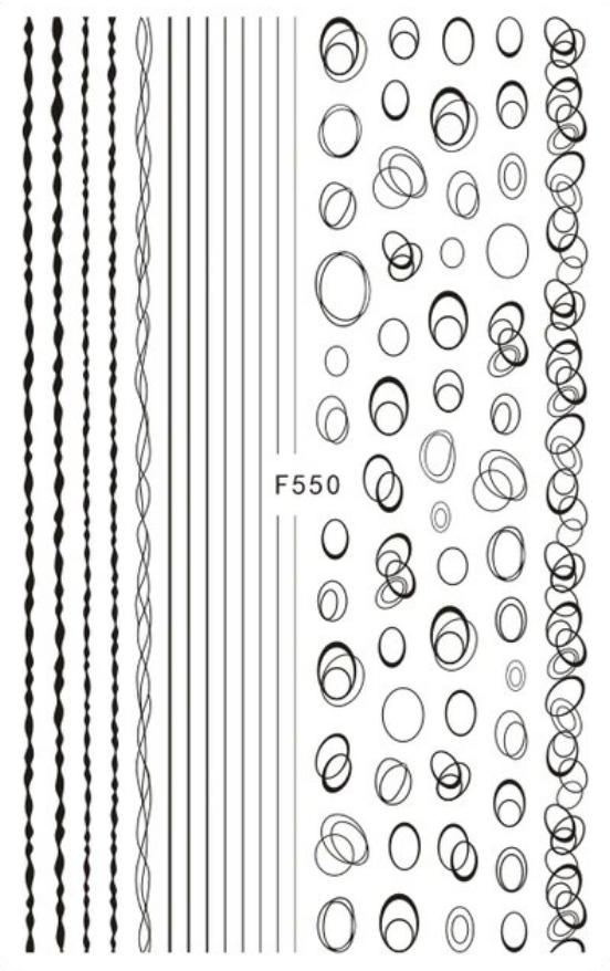 Graffiti Circles   F550 -  Thin Decals