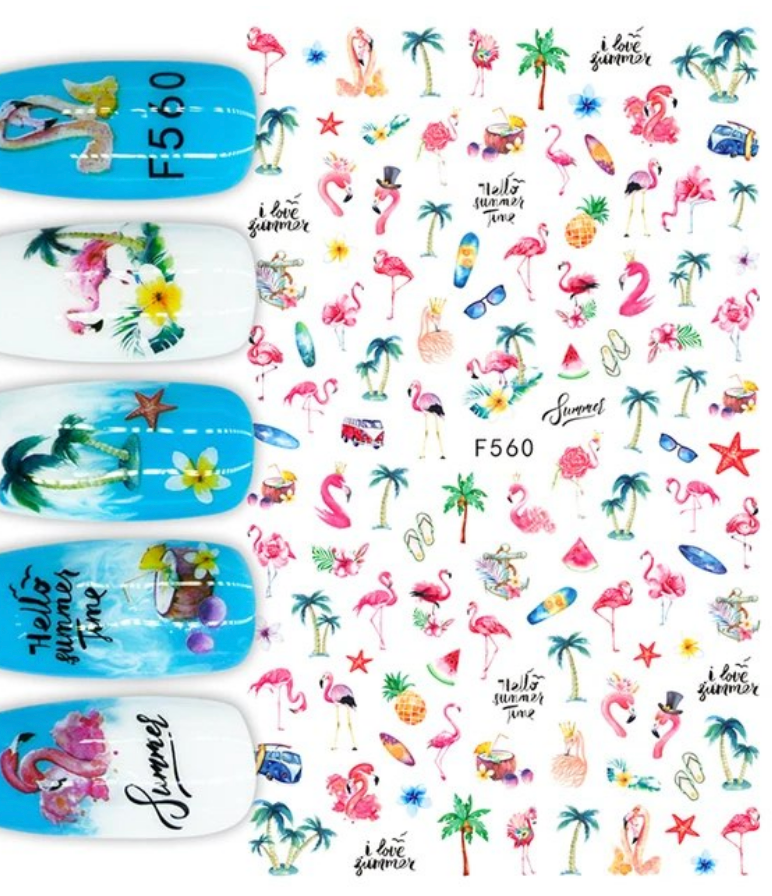 Tropical Holiday   F560 -  Thin Decals