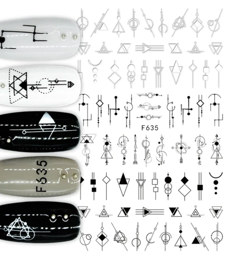 Geometric  F635 -  Thin Decals Main image