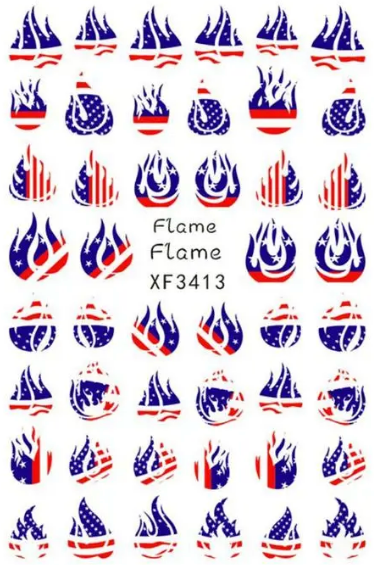 Patriotic - 8 Sheets for the Price of 4!!   Thin Decals